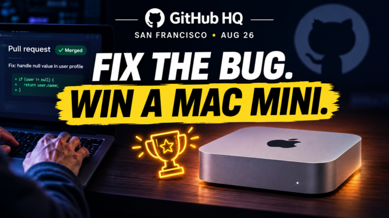 ROAST MY PR CTF GitHub coding challenge to win a Mac mini