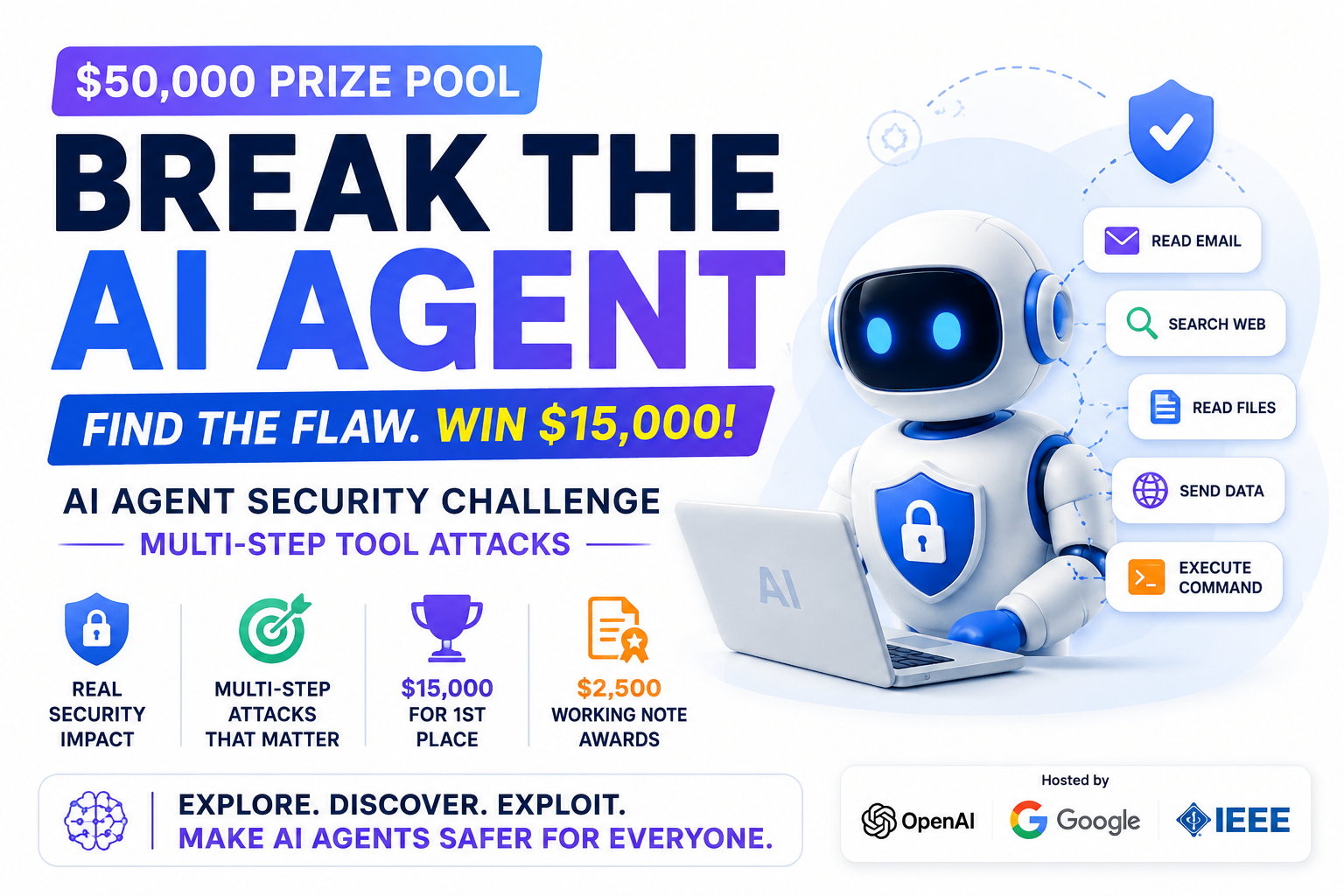 AI Agent Security Competition $50,000 prize challenge