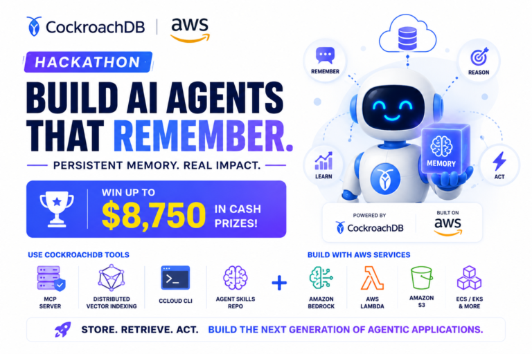 CockroachDB AWS Hackathon build AI agents with persistent memory